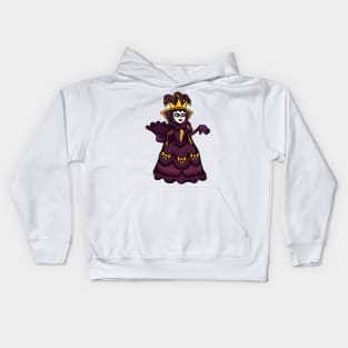 Female Venice Carnival Jester Kids Hoodie